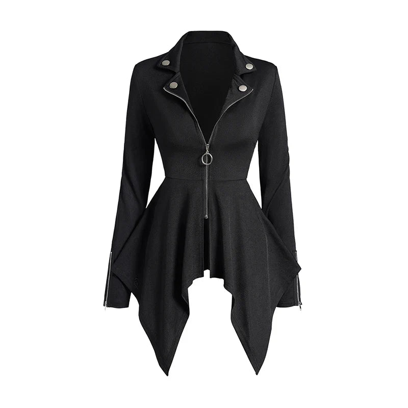 2024-Women-Gothic-Coat-Tops-O-Ring-Zip-Up-Asymmetrical-Hem-Punk-Coat-Solid-Color-Mock.webp