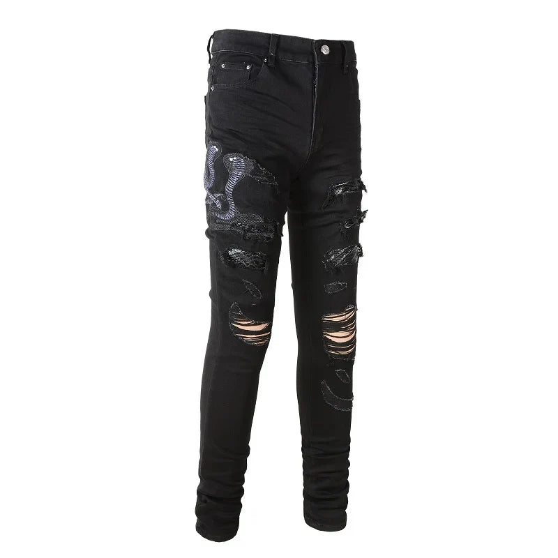 Men-Snake-Embroidery-Jeans-Skinny-Tapered-Stretch-Denim-Pants-Streetwear-Holes-Ripped-Leather-Patch-Patchwork-Trousers_1a6e8fd1-fdc7-44ae-8ffd-28d23d666059.webp