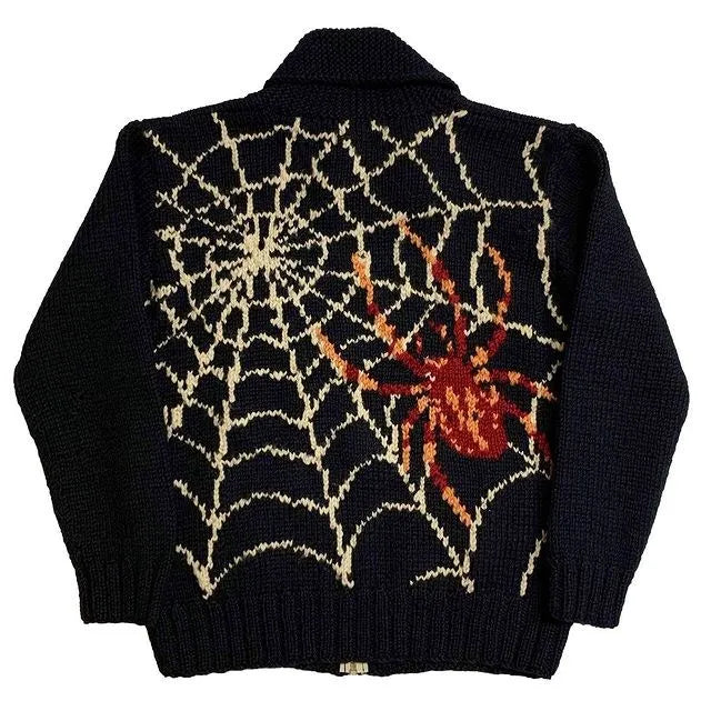 Men-Sweaters-Women-Cardigan-Spider-Print-Half-High-Neck-Zipper-Knitted-Sweater-Gothic-Top-Vintage-Punk.webp