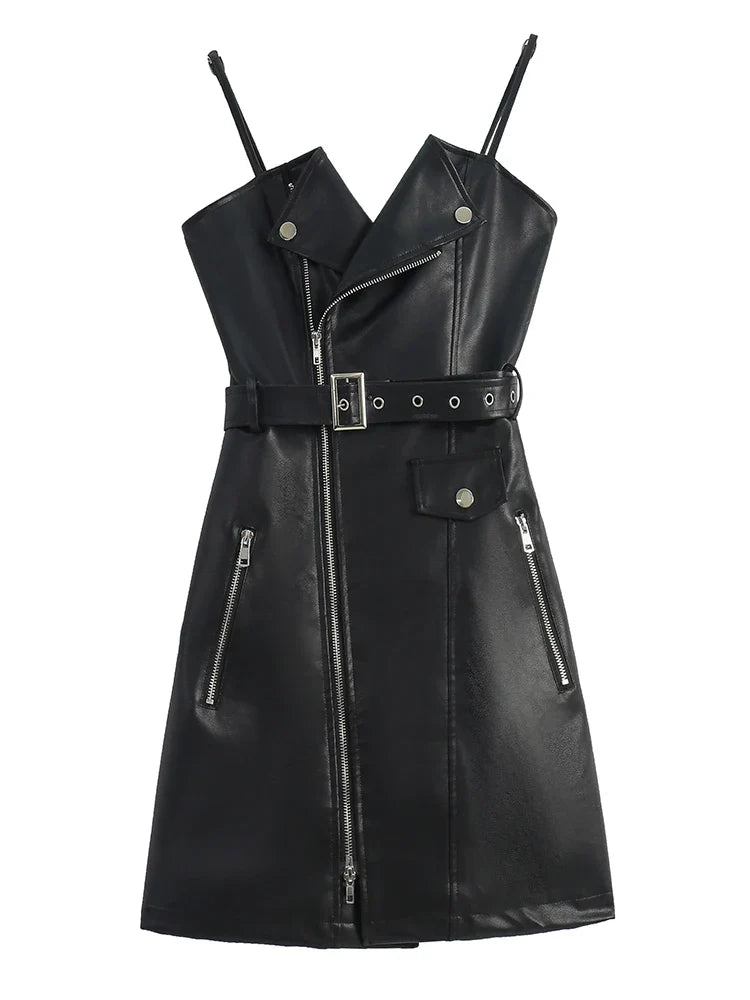 QOERLIN-S-XXL-Elegant-PU-Leather-Sundress-Women-Spaghetti-Strap-High-Waist-Sashes-Mini-Dress-Female.webp