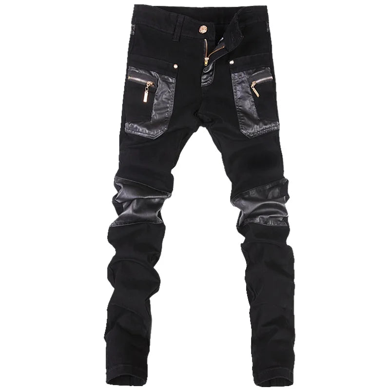 Zipper-Splicing-leather-pants-Long-Pencil-Pants-Jeans-Slim-Spring-Hole-Men-s-Fashion-Thin-Skinny.webp